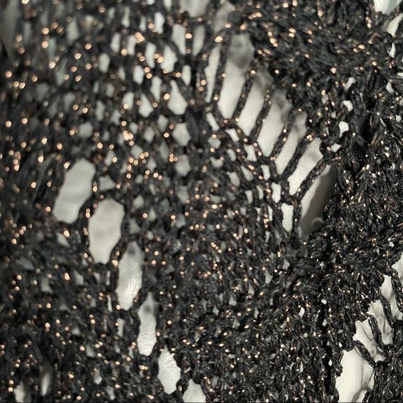 Loose Crochet Knit Sparkle Sweater XS - Picture 7 of 13